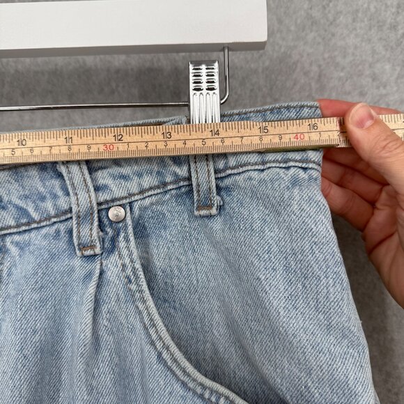 Levis Mens VTG Silvertab Baggy Jeans Size 33 Light Wash Denim Pleated Skater Y2K - Picture 10 of 13